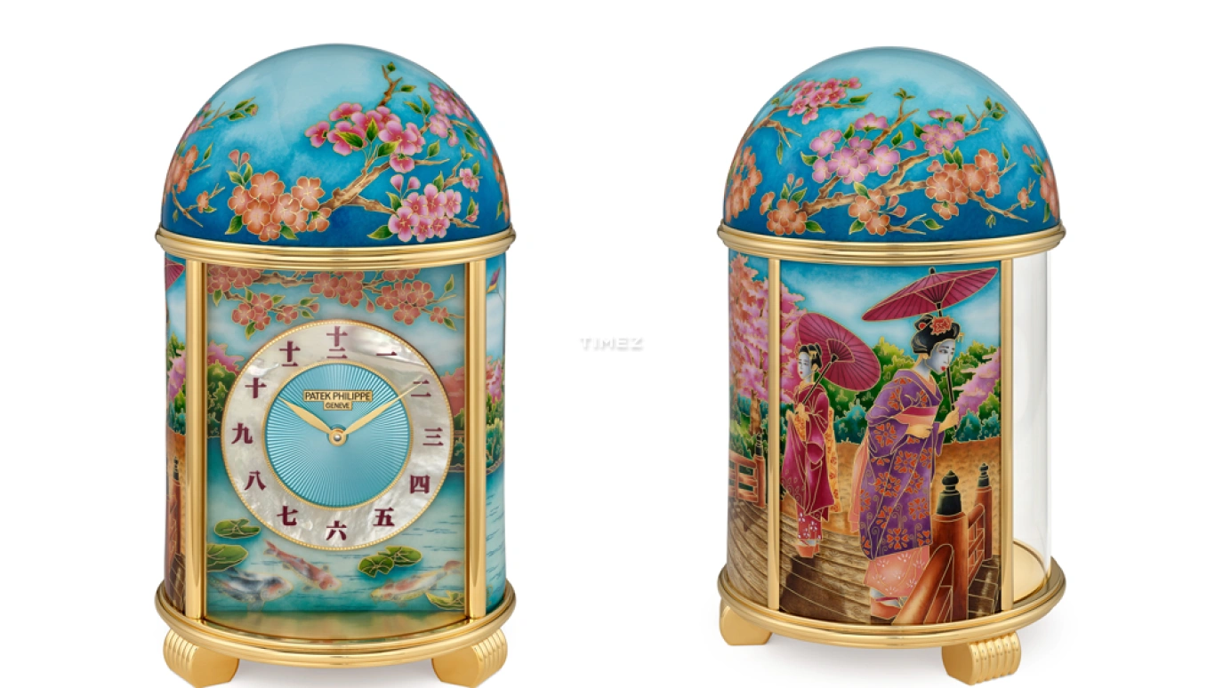 百达翡丽,圆顶时钟 ,蓝色,机电式,自制机芯,珐琅,20137M,20137M-001