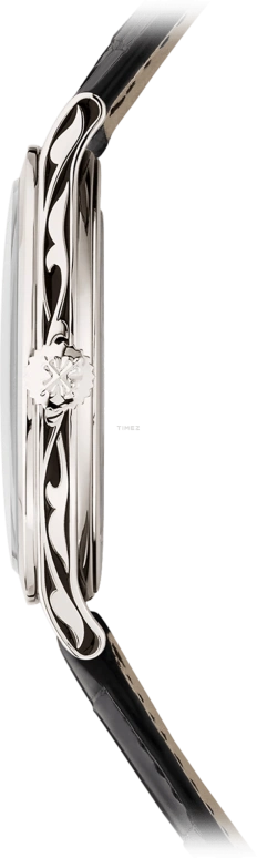 百达翡丽,Calatrava 38毫米,38毫米,白金,黑色,自动上弦,48小时,自制机芯,5088,5088/100P-001