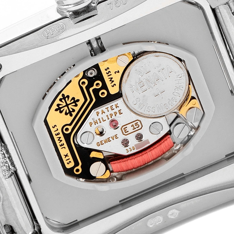 百达翡丽,Twenty~4 30x25毫米,30x25毫米,白金,银色,石英,自制机芯,蓝宝石,水晶玻璃,4914G,4914G-001