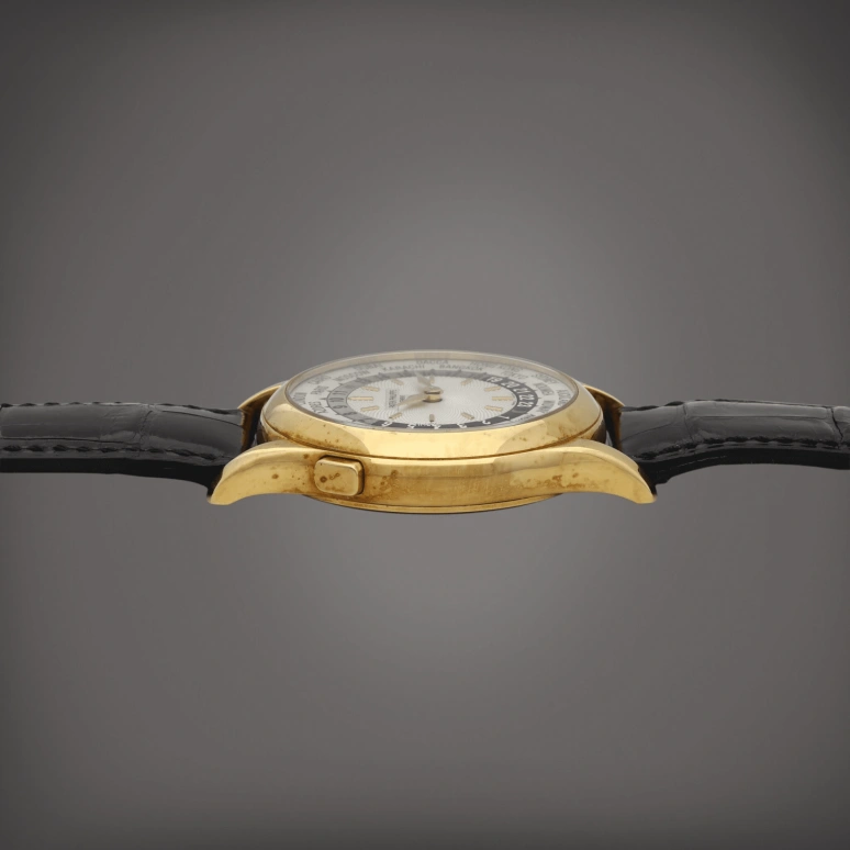 百达翡丽,复杂功能时计 37毫米,37毫米,黄金,银白色,自动上弦,世界时,昼夜显示,5110J,5110J-001