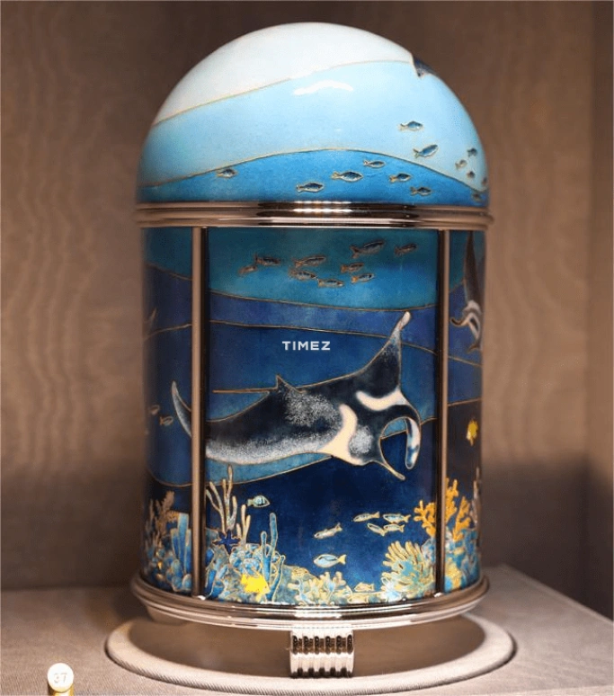 百达翡丽,圆顶时钟 ,蓝色,机电式,自制机芯,珐琅,20131M,20131M-001