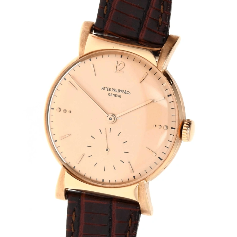 Patek Philippe,Calatrava 34mm,34mm,Rose Gold,Pink,Handwound,1584