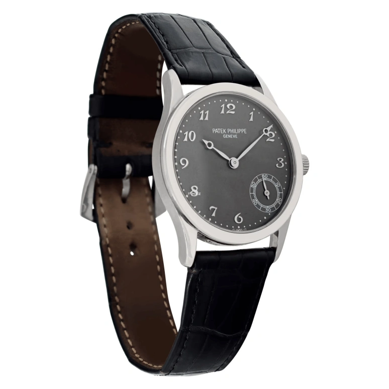 Patek Philippe,Calatrava 33mm,33mm,White Gold,Black,Automatic,48hours,In-house Caliber,5026G,5026G-001