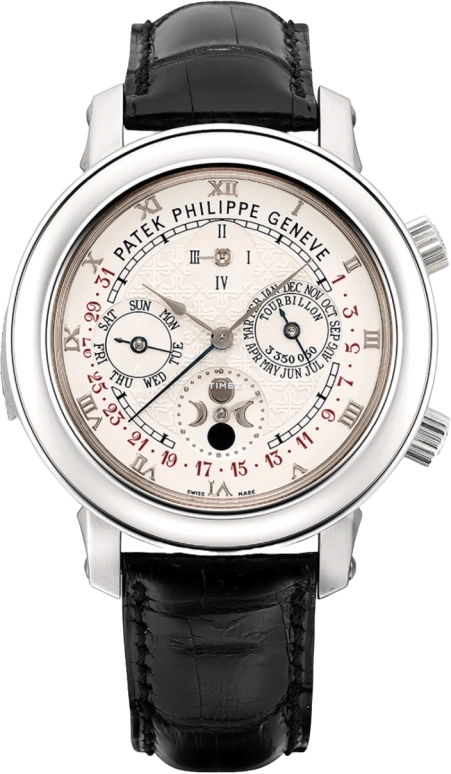 Patek Philippe,Grand Complications 42.80mm,42.80mm,White Gold,White,Handwound,Moonphase,Perpetual Calendar,Annual Calendar,Month,48hours,In-house Caliber,5002G