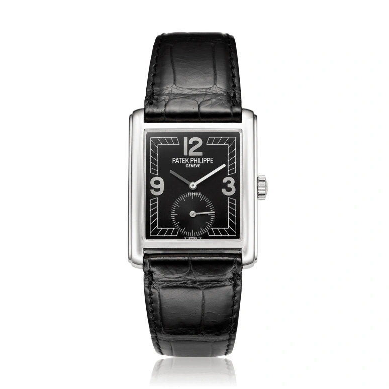 Patek Philippe,Gondolo 27x35mm,27x35mm,White Gold,Black,Handwound,44hours,In-house Caliber,5014G,5014G-010