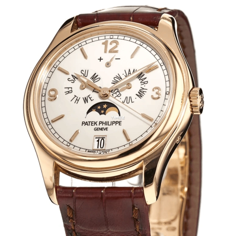 Patek Philippe,Complications 39mm,39mm,Rose Gold,Beige,Automatic,Moonphase,Annual Calendar,Month,Date,45hours,In-house Caliber,5146R,5146R-001