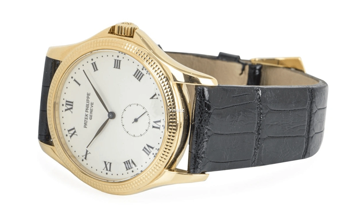 Patek Philippe,Calatrava 35mm,35mm,Yellow Gold,White,Handwound,44hours,In-house Caliber,5115J,5115J-001