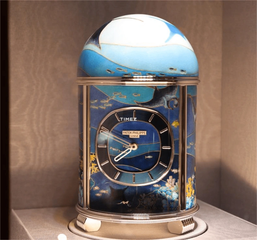 百达翡丽,圆顶时钟 ,蓝色,机电式,自制机芯,珐琅,20131M,20131M-001
