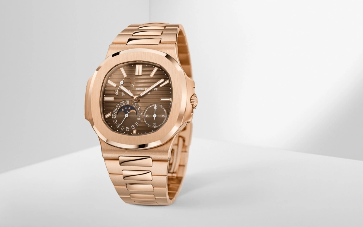 Patek Philippe,Nautilus 40mm,40mm,Rose Gold,Coffee,Gradient,Brown,Automatic,Moonphase,Day,Power Reserve Indicator,Odell Cornelious Beckham,Odell Beckham Jr.,OBJ,5712,5712/1R-001