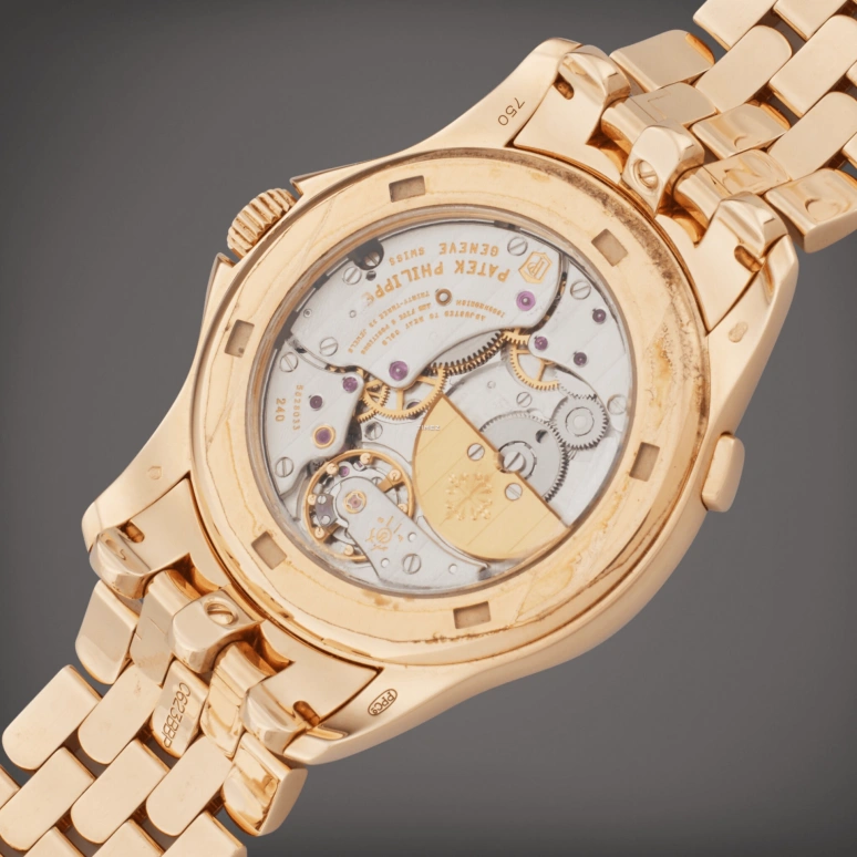 百达翡丽,复杂功能时计 39.50毫米,39.50毫米,玫瑰金,银白色,棕色,自动上弦,世界时,昼夜显示,5130,5130/1R-001
