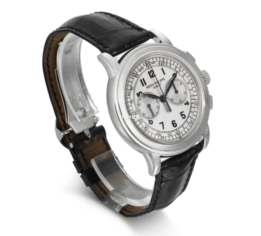 Patek Philippe,Complications 42mm,42mm,White Gold,Silver,Handwound,Chronograph,Column Wheel,5070G,5070G-001