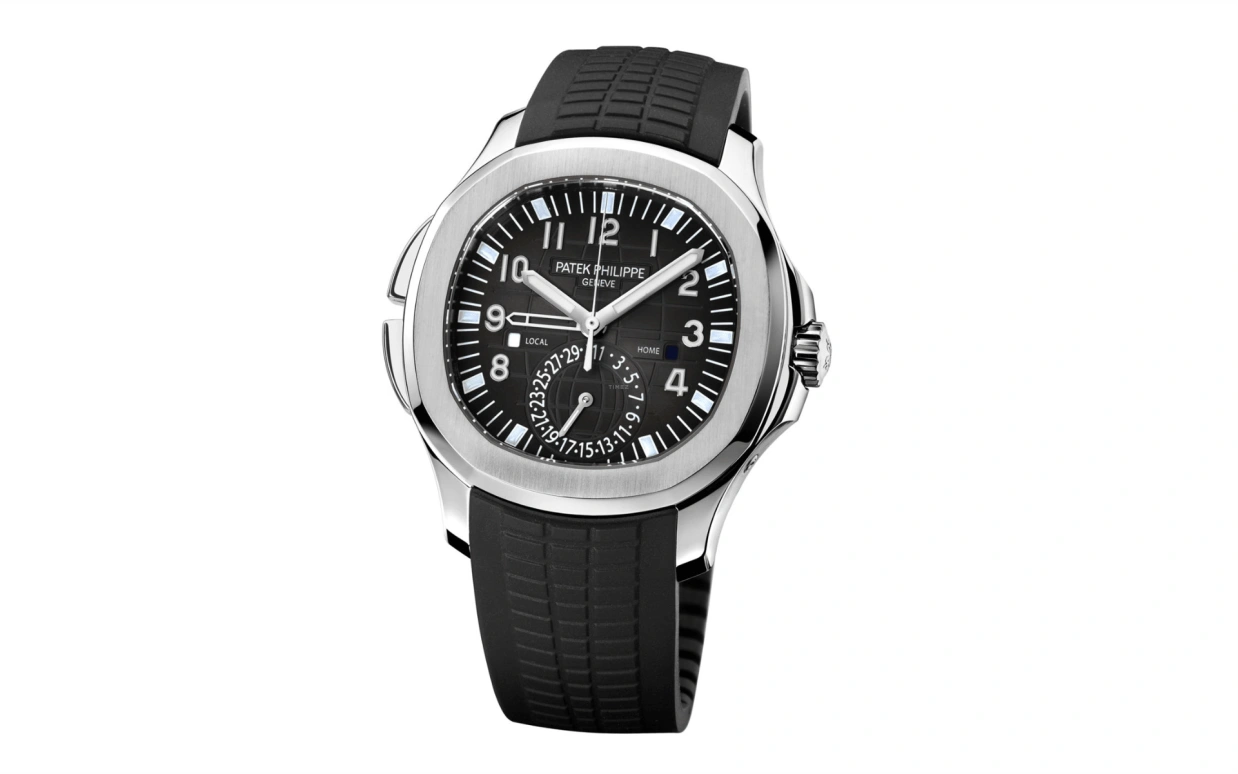 Patek Philippe,Aquanaut 40.80mm,40.80mm,Stainless Steel,Black,Automatic,Day,Dule Time,5164A,5164A-001