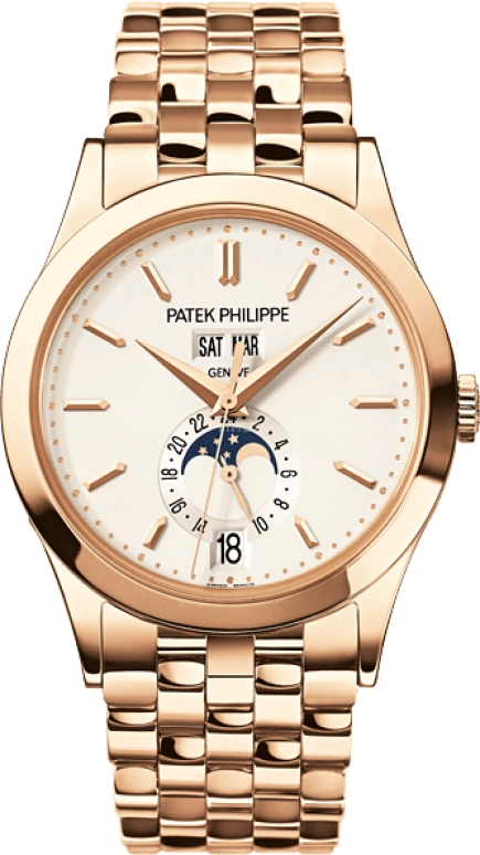Patek Philippe,Complications 38mm,38mm,White Gold,Silver,Automatic,Moonphase,Annual Calendar,Month,Date,45hours,In-house Caliber,5396,5396/1R-010