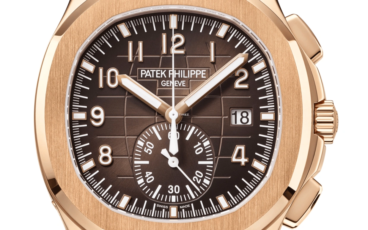 Patek Philippe,Aquanaut 42.20mm,42.20mm,Rose Gold,Brown,Automatic,Chronograph,Flyback,5968R,5968R-001