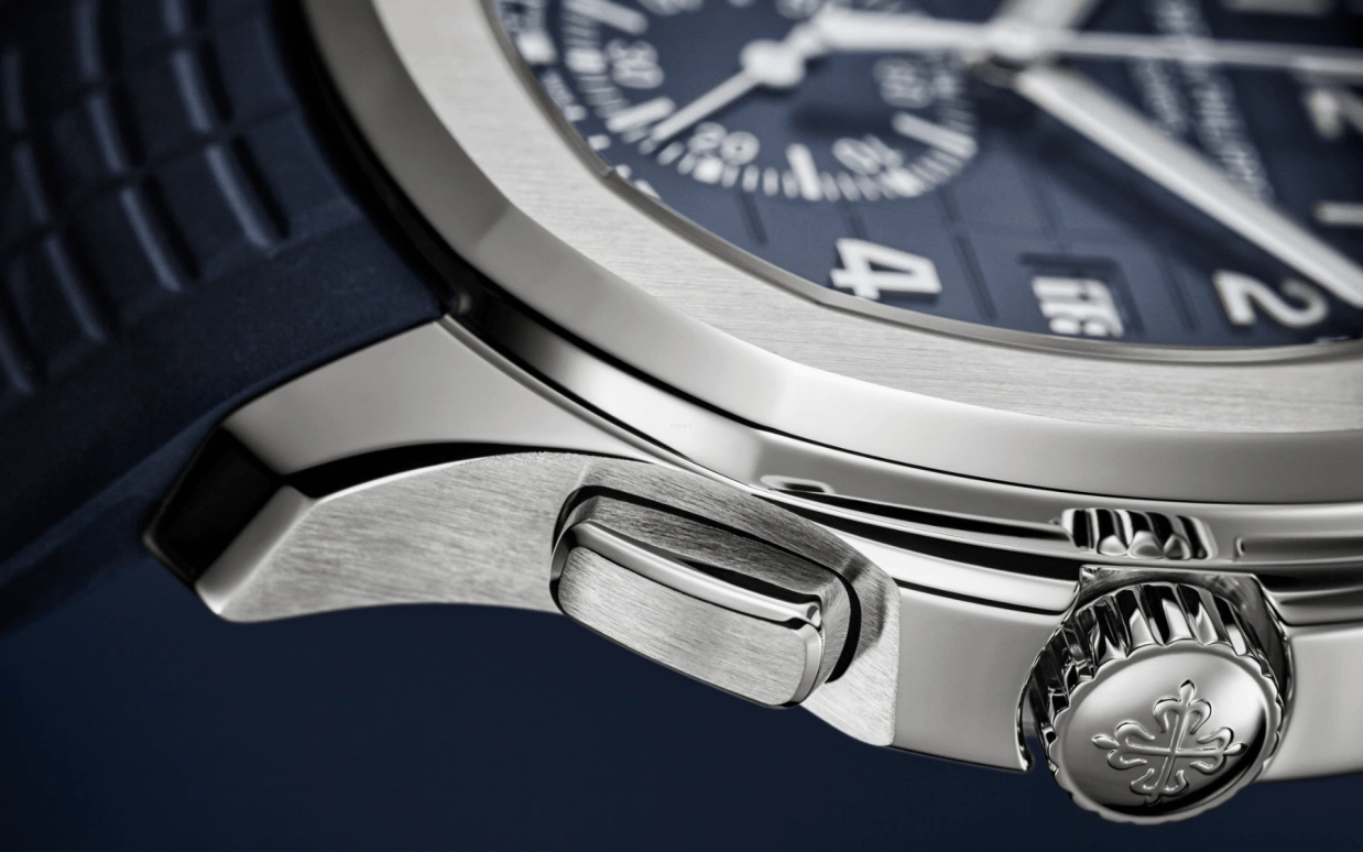 Patek Philippe,Aquanaut 42.20mm,42.20mm,White Gold,Blue,Automatic,Chronograph,Day,Max Verstappen,5968G,5968G-001