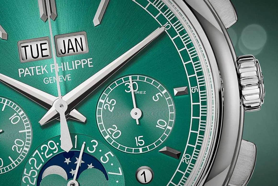 Patek Philippe,Grand Complications 41mm,41mm,Titanium,Green,Handwound,Chronograph,Moonphase,Perpetual Calendar,Leap Year,65hours,In-house Caliber,5270T,5270T-010