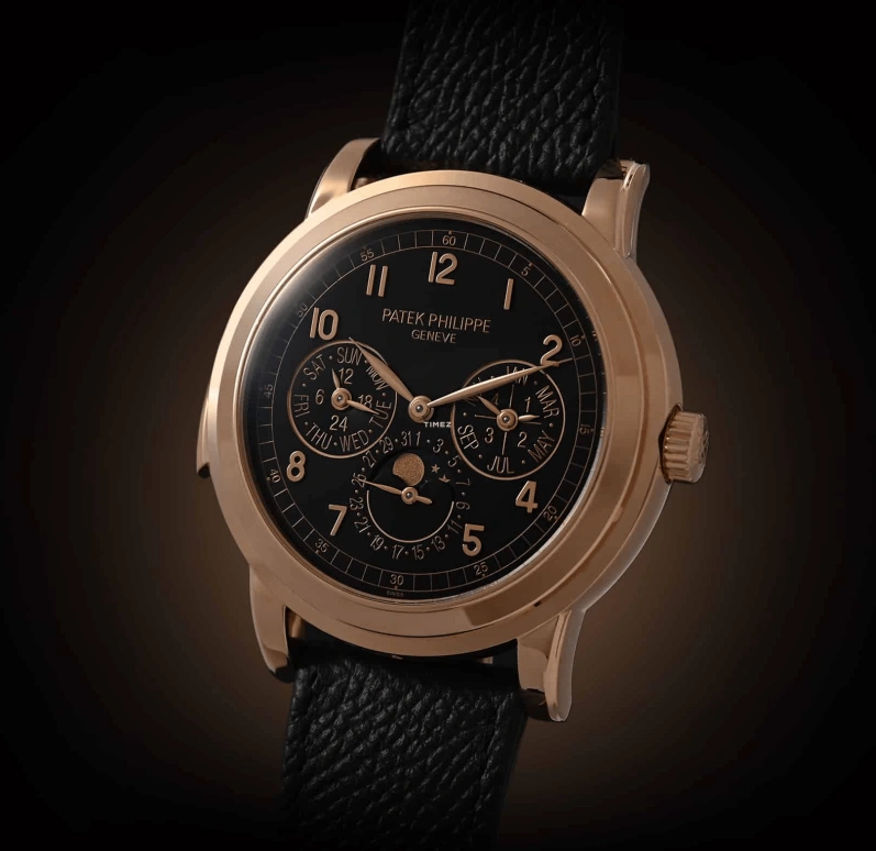 Patek Philippe,Grand Complications 42mm,42mm,Rose Gold,Black,Automatic,Moonphase,Perpetual Calendar,Leap Year,Month,48hours,In-house Caliber,5074R,5074R-001