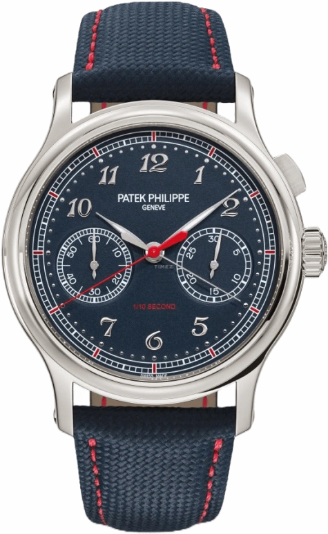 Patek Philippe,Grand Complications 41mm,41mm,Platinum,Blue,Handwound,Chronograph,Monopoussoir,Foudroyante Seconds,Column Wheel,48hours,In-house Caliber,Harry Kane,5470P,5470P-001