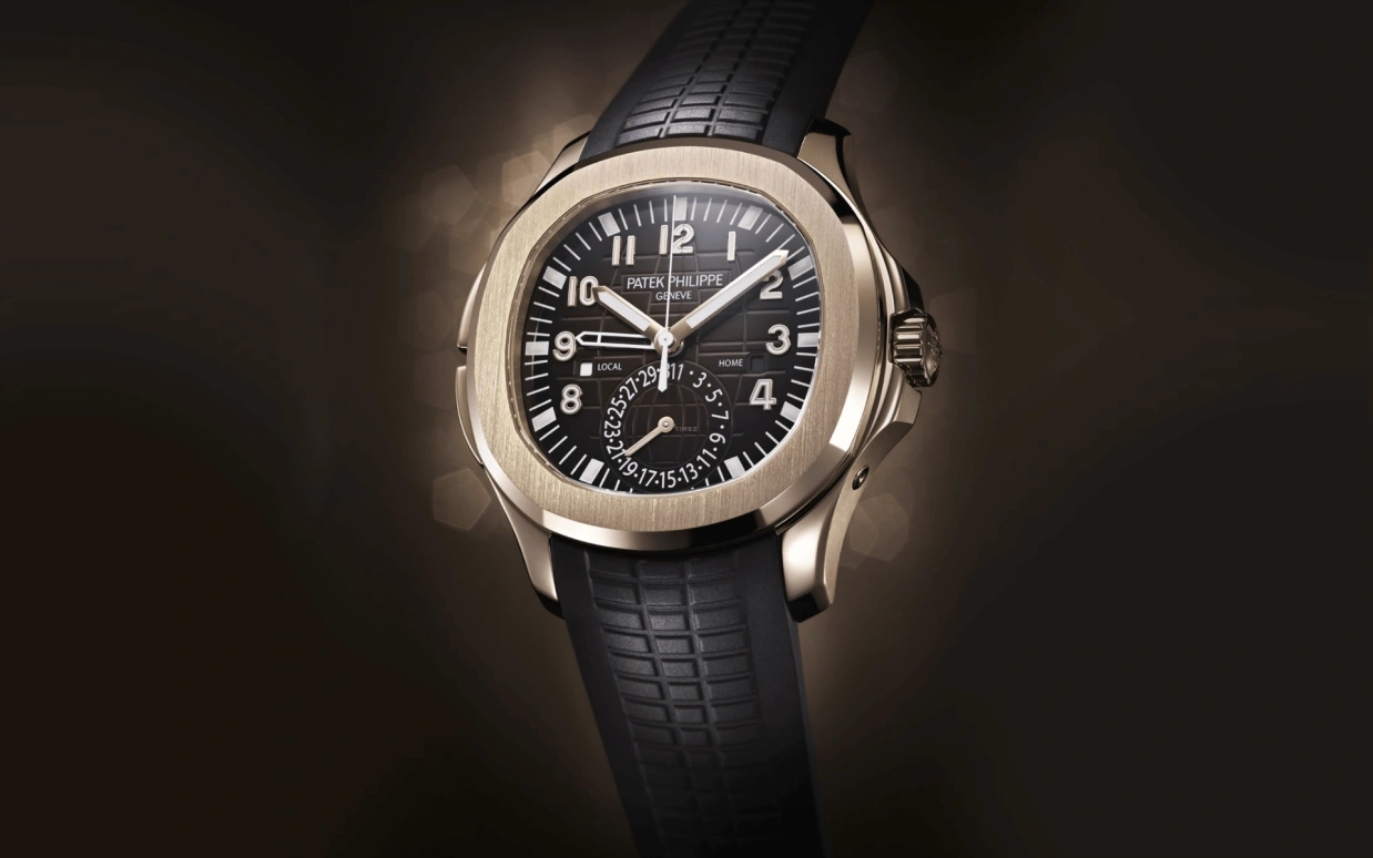 Patek Philippe,Aquanaut 40.80mm,40.80mm,Rose Gold,Brown,Automatic,Day,Dule Time,5164R,5164R-001