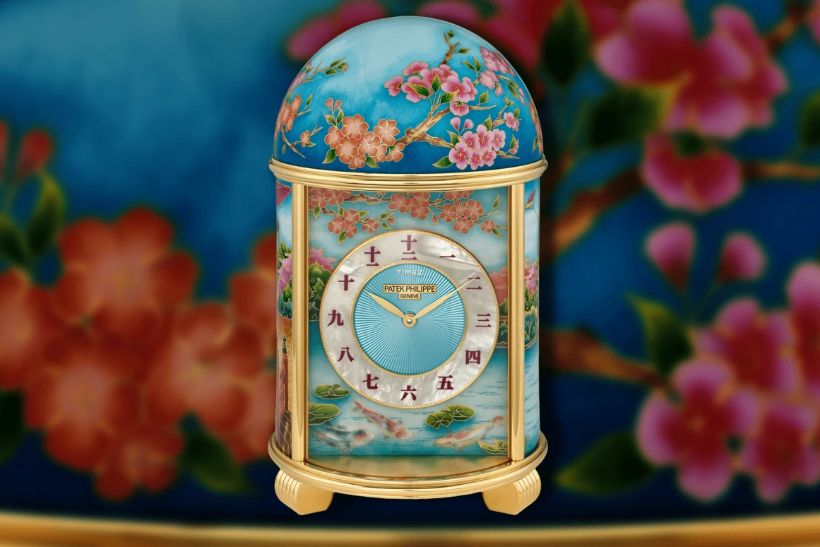 百达翡丽,圆顶时钟 ,蓝色,机电式,自制机芯,珐琅,20137M,20137M-001