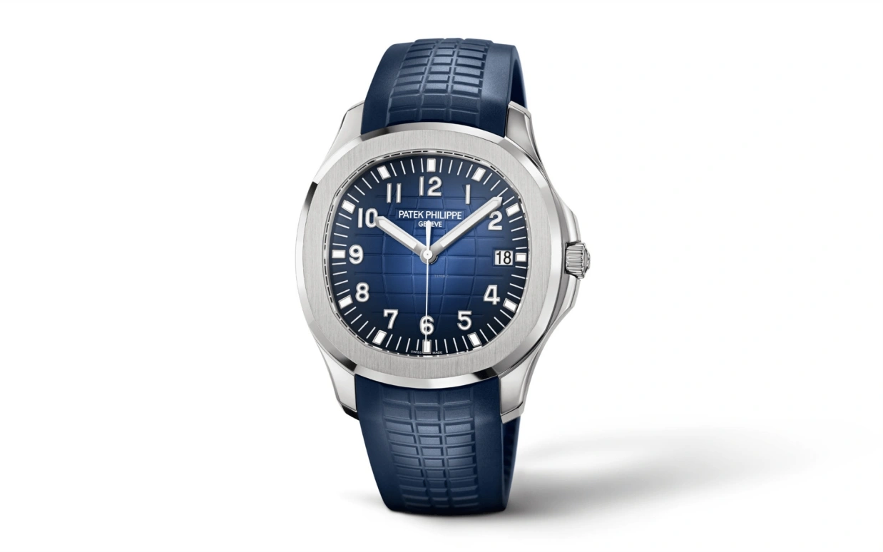 Patek Philippe,Aquanaut 42.20mm,42.20mm,White Gold,Blue,Automatic,Hollow Out,45hours,5168G,5168G-001