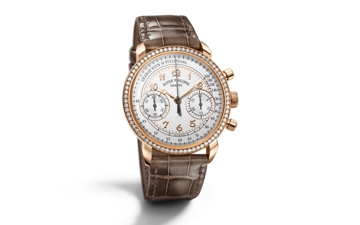 Patek Philippe,Complications 38mm,38mm,Rose Gold,Silver,Handwound,Chronograph,Column Wheel,7150,7150/250R-001