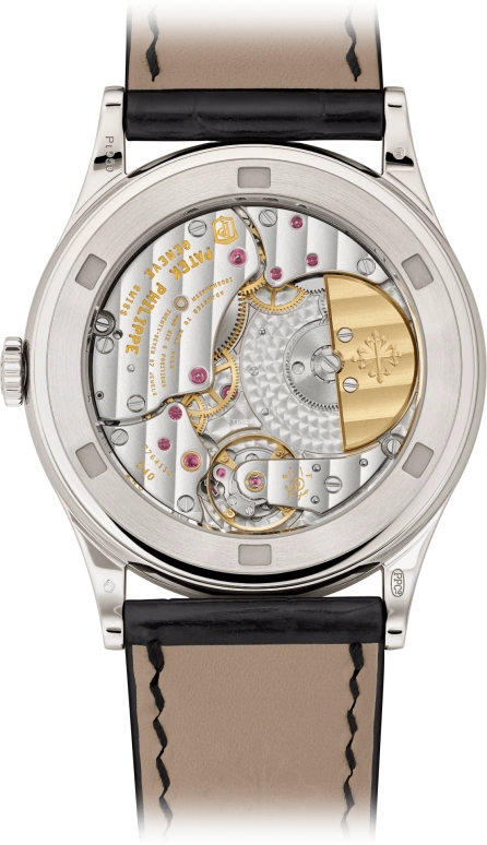 百达翡丽,Calatrava 38毫米,38毫米,白金,黑色,自动上弦,48小时,自制机芯,5088,5088/100P-001