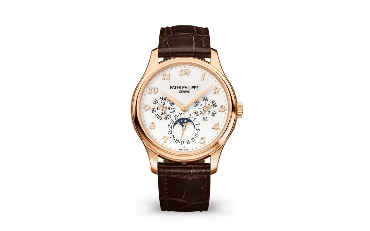 Patek Philippe,Grand Complications 39mm,39mm,Rose Gold,White,Automatic,Moonphase,Perpetual Calendar,Leap Year,Month,48hours,In-house Caliber,5327R,5327R-001