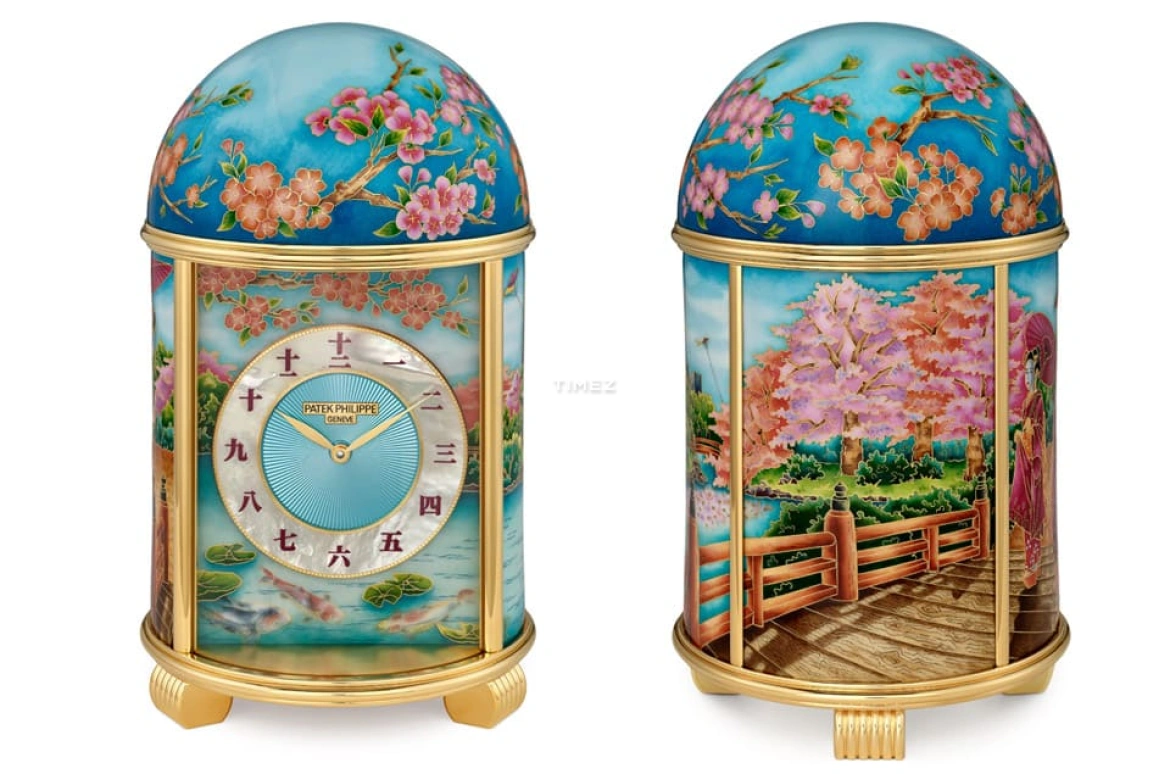 百达翡丽,圆顶时钟 ,蓝色,机电式,自制机芯,珐琅,20137M,20137M-001