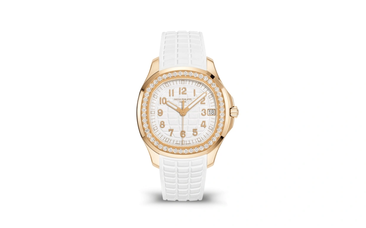 Patek Philippe,Aquanaut 38.80mm,38.80mm,Rose Gold,White,Automatic,Day,45hours,5268,5268/200R-001