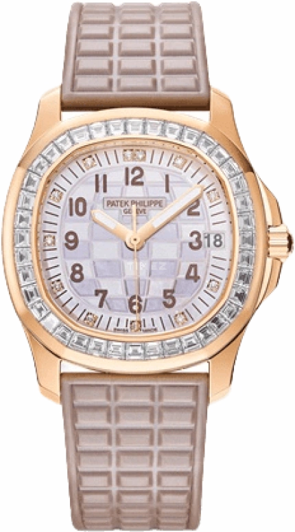 Patek Philippe,Aquanaut 35.60mm,35.60mm,White Gold,Pink,Automatic,Day,45hours,5072R,5072R-001