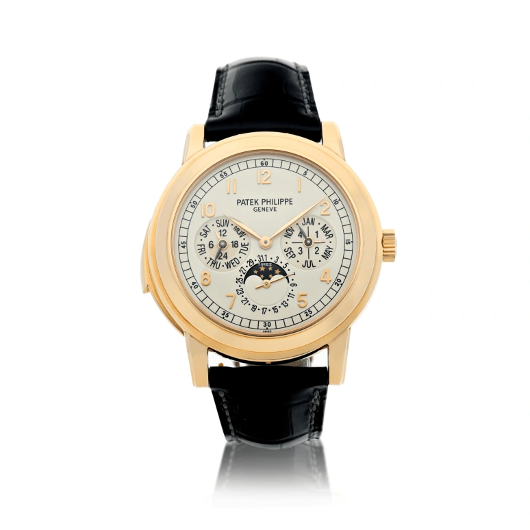 Patek Philippe,Grand Complications 42mm,42mm,Rose Gold,Silver White,Automatic,Moonphase,Perpetual Calendar,Leap Year,Month,48hours,In-house Caliber,5074R,5074R-012