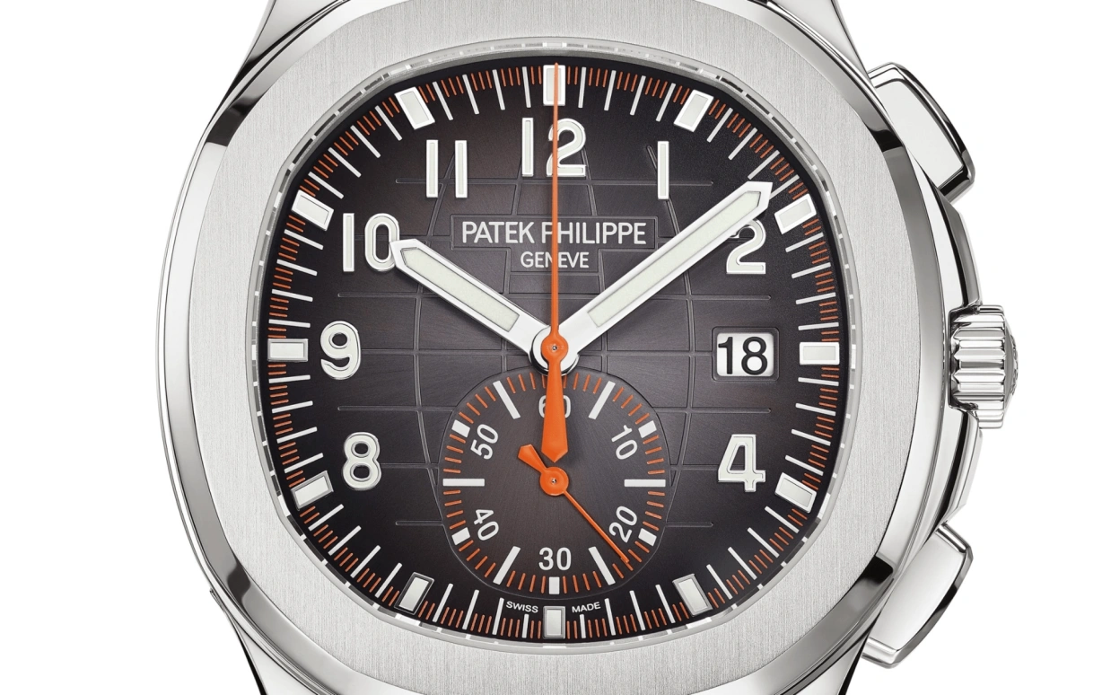 Patek Philippe,Aquanaut 42.20mm,42.20mm,Stainless Steel,Black,Automatic,Chronograph,Day,5968A,5968A-001