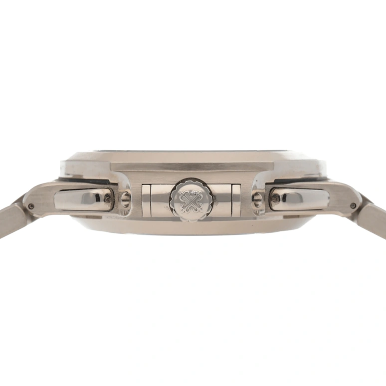 百达翡丽,鹦鹉螺 44毫米,44毫米,白金,蓝色,自动上弦,计时,日历,飞返,5976,5976/1G-001