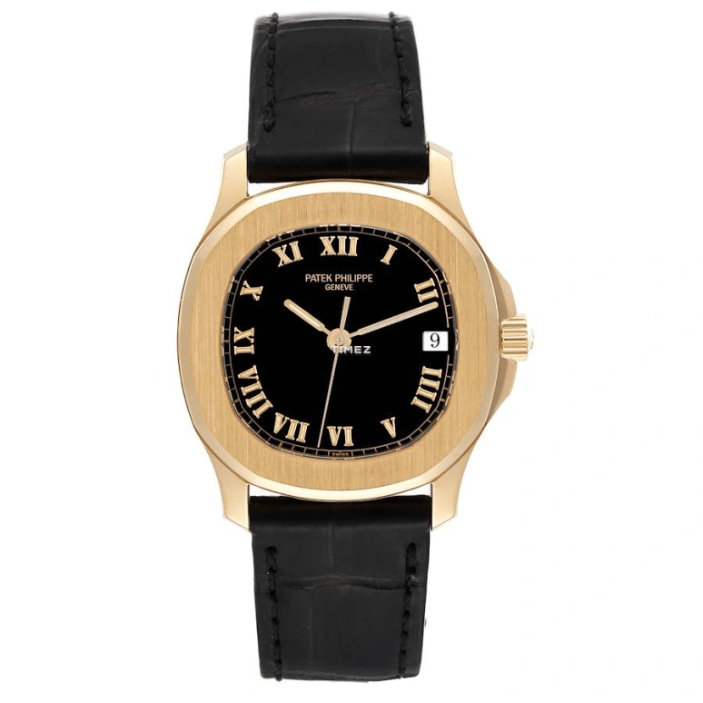 Patek Philippe,Aquanaut 36mm,36mm,Yellow Gold,Black,Automatic,Day,In-house Caliber,5060J