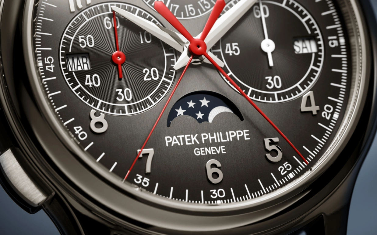 Patek Philippe,Grand Complications 38.30mm,38.30mm,Platinum,Gradient,Black,Handwound,Monopoussoir,Moonphase,Perpetual Calendar,Leap Year,48hours,In-house Caliber,5373P,5373P-001