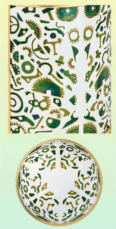 Patek Philippe,Dome Clocks ,Green,White,Electromechanical,In-house Caliber,White,Green,Enamel,10034M,10034M-001
