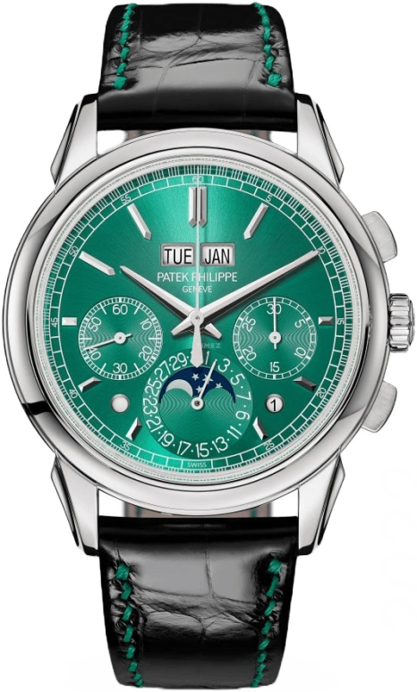 Patek Philippe,Grand Complications 41mm,41mm,Titanium,Green,Handwound,Chronograph,Moonphase,Perpetual Calendar,Leap Year,65hours,In-house Caliber,5270T,5270T-010