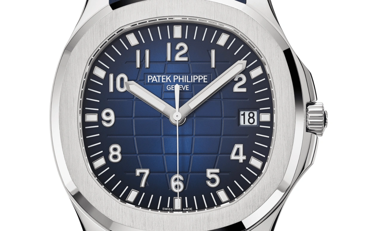 Patek Philippe,Aquanaut 42.20mm,42.20mm,White Gold,Blue,Automatic,Hollow Out,45hours,5168G,5168G-001