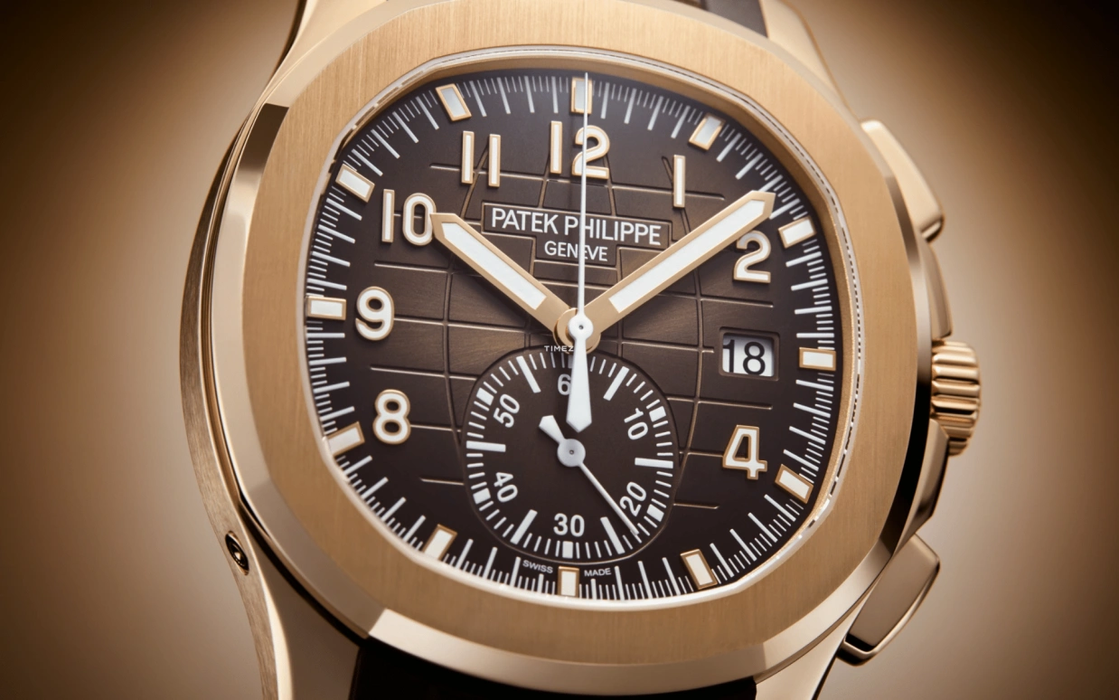 Patek Philippe,Aquanaut 42.20mm,42.20mm,Rose Gold,Brown,Automatic,Chronograph,Flyback,5968R,5968R-001