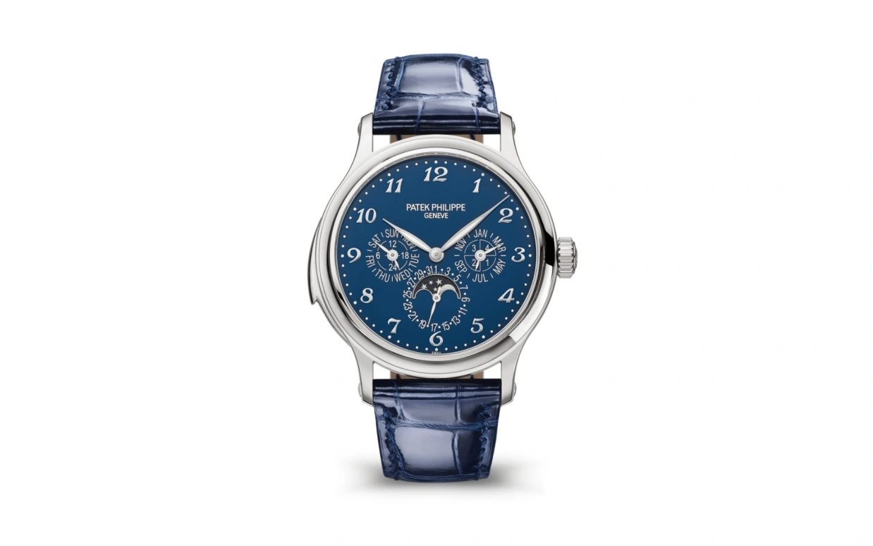 Patek Philippe,Grand Complications 42mm,42mm,White Gold,Blue,Automatic,Moonphase,Perpetual Calendar,Leap Year,Month,48hours,In-house Caliber,5374G,5374G-001