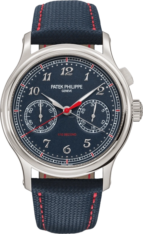 Patek Philippe,Grand Complications 41mm,41mm,Platinum,Blue,Handwound,Chronograph,Monopoussoir,Foudroyante Seconds,Column Wheel,48hours,In-house Caliber,Harry Kane,5470P,5470P-001