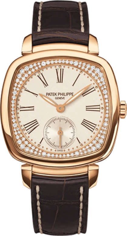 Patek Philippe,Gondolo 30mm,30mm,White Gold,Silver,Handwound,44hours,In-house Caliber,7041R,7041R-001