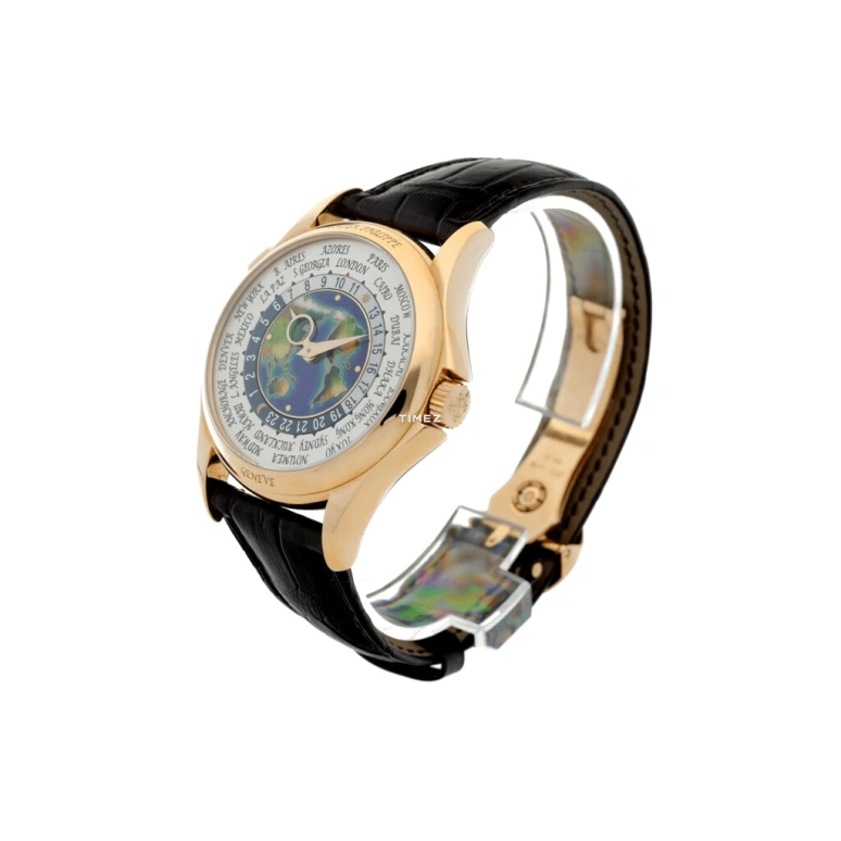 百达翡丽,复杂功能时计 39.50毫米,39.50毫米,玫瑰金,多色,绿色,蓝色,白色,自动上弦,世界时,昼夜显示,5131R,5131R-011