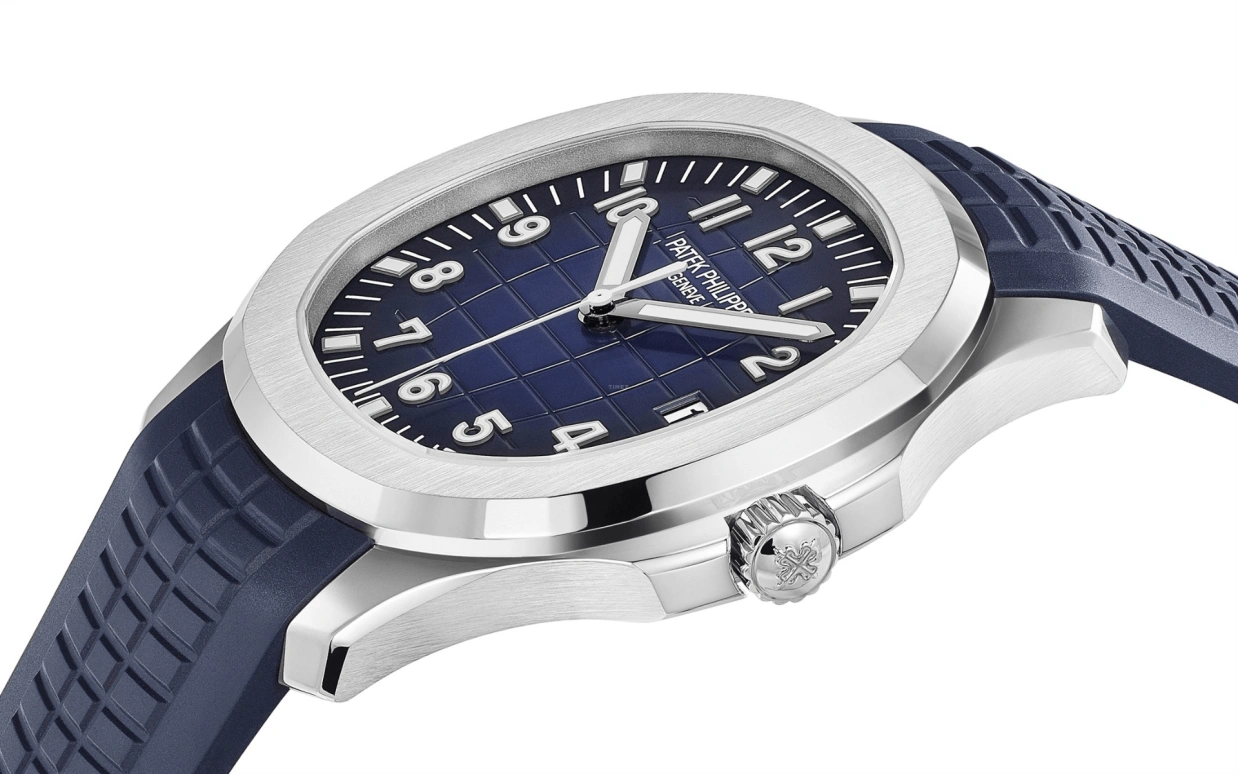 Patek Philippe,Aquanaut 42.20mm,42.20mm,White Gold,Blue,Automatic,Hollow Out,45hours,5168G,5168G-001