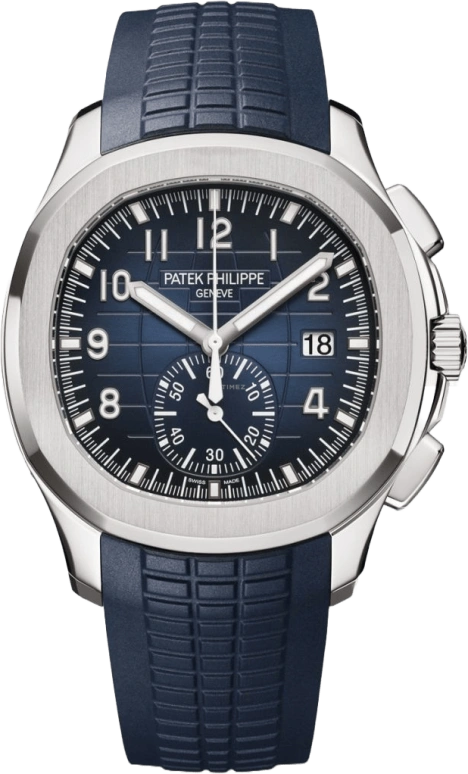 Patek Philippe,Aquanaut 42.20mm,42.20mm,White Gold,Blue,Automatic,Chronograph,Day,Max Verstappen,5968G,5968G-001