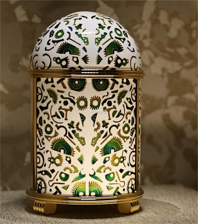 Patek Philippe,Dome Clocks ,Green,White,Electromechanical,In-house Caliber,White,Green,Enamel,10034M,10034M-001