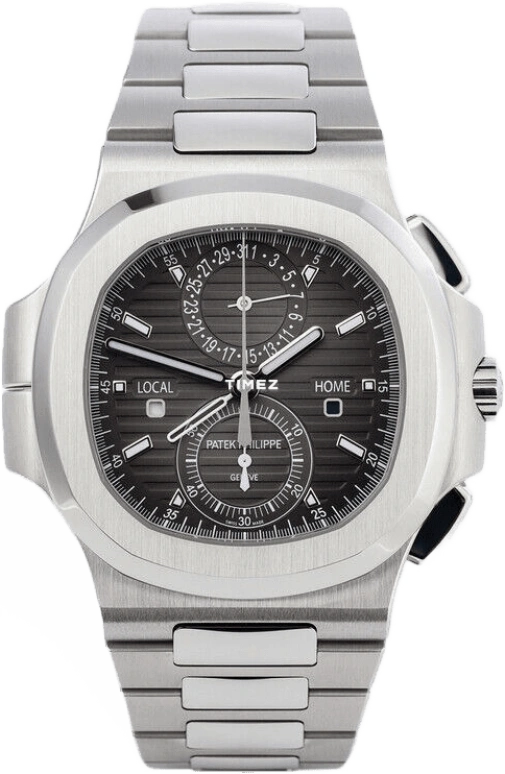 Patek Philippe,Nautilus 40.50mm,40.50mm,Stainless Steel,Black,Automatic,Chronograph,Day,Dule Time,Flyback,55hours,In-house Caliber,5990,5990/1A-001