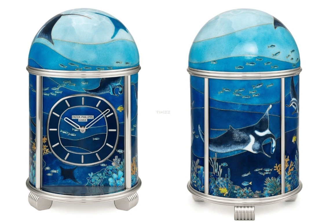 百达翡丽,圆顶时钟 ,蓝色,机电式,自制机芯,珐琅,20131M,20131M-001