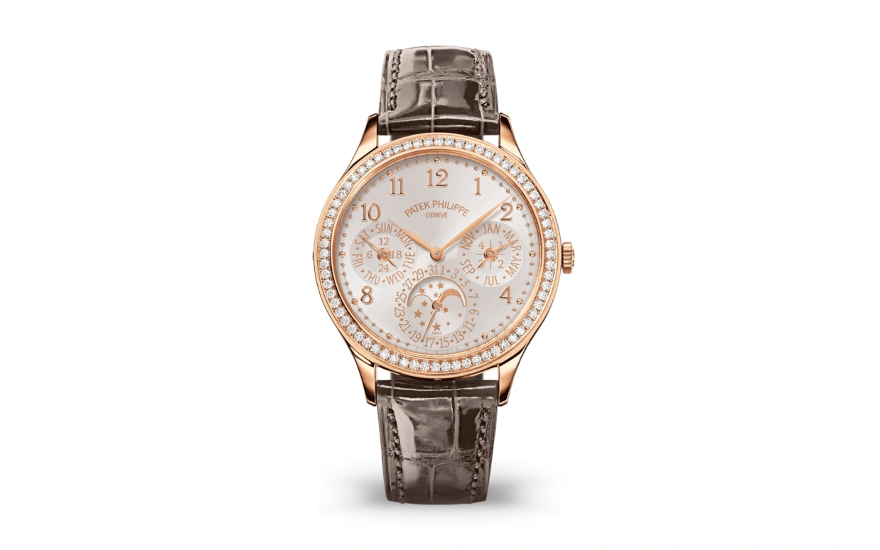 Patek Philippe,Grand Complications 35.10mm,35.10mm,Rose Gold,White,Automatic,Moonphase,Perpetual Calendar,Leap Year,Month,48hours,In-house Caliber,7140R,7140R-001